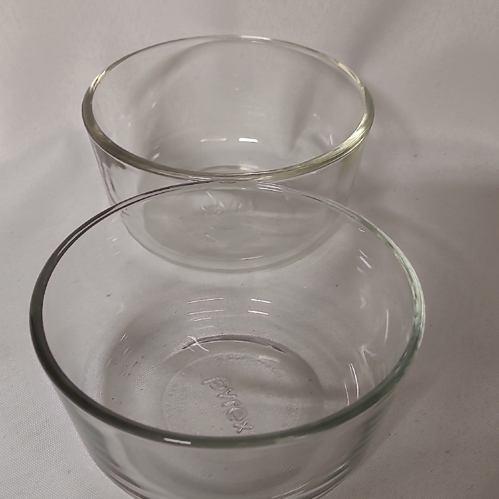 Pryex 2 Cup Clear Glass Bowls (103)